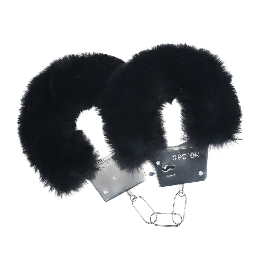 ALGEMAS COM PELUCHE CLASSIC FLUFFY PRETO OUCH! - Image 3