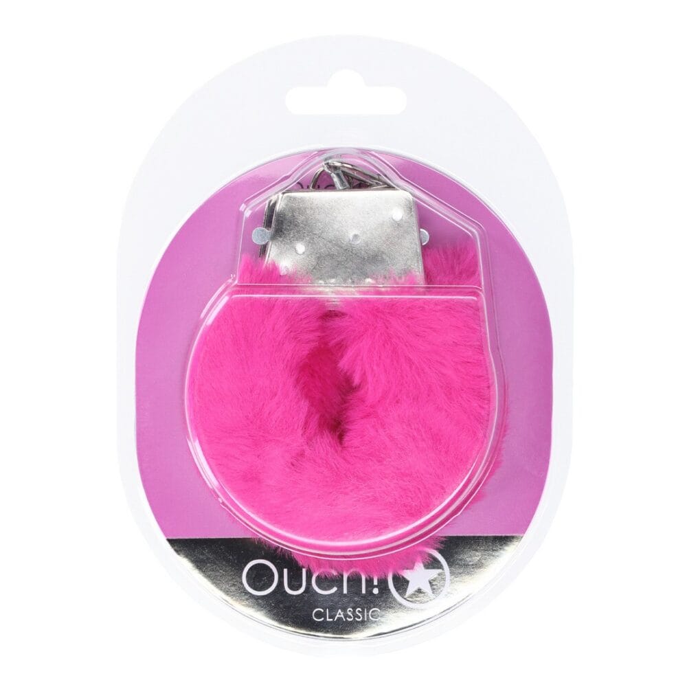 ALGEMAS COM PELUCHE CLASSIC FLUFFY ROSA OUCH! - Image 2