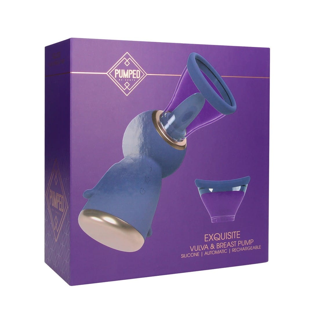 BOMBA PARA VULVA E SEIOS EXQUISITE ROXO PUMPED - Image 2