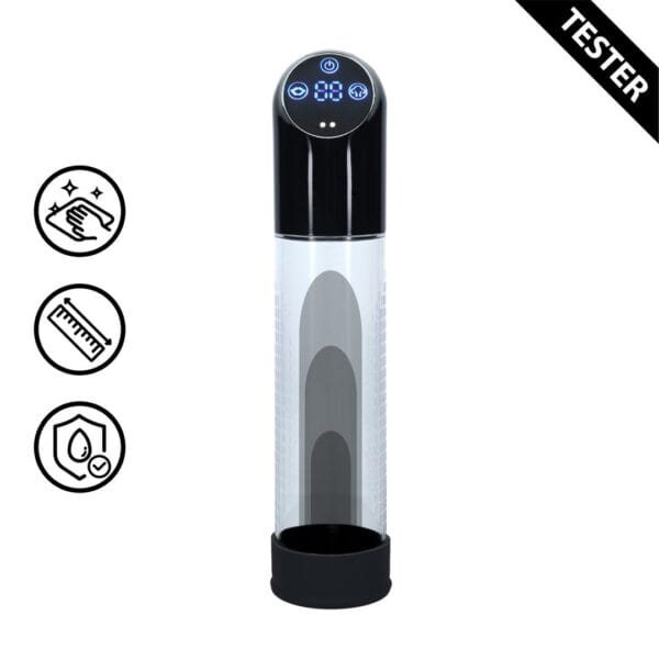 TESTER BOMBA AUTOMÁTICA PARA PÉNIS PRETA PUMPED