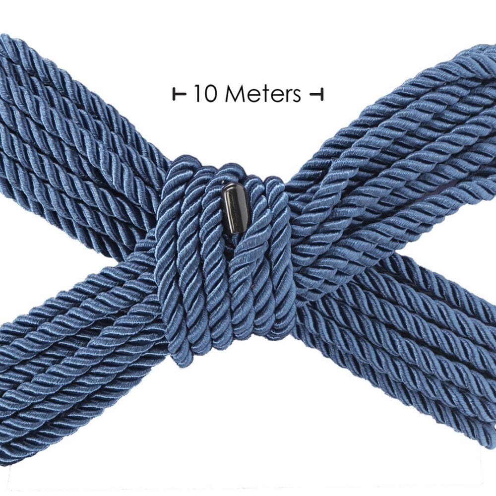 CORDA DE POLIÉSTER PARA BONDAGE 32.8 FT / 10 M AZUL MARINHO OUCH! - Image 2