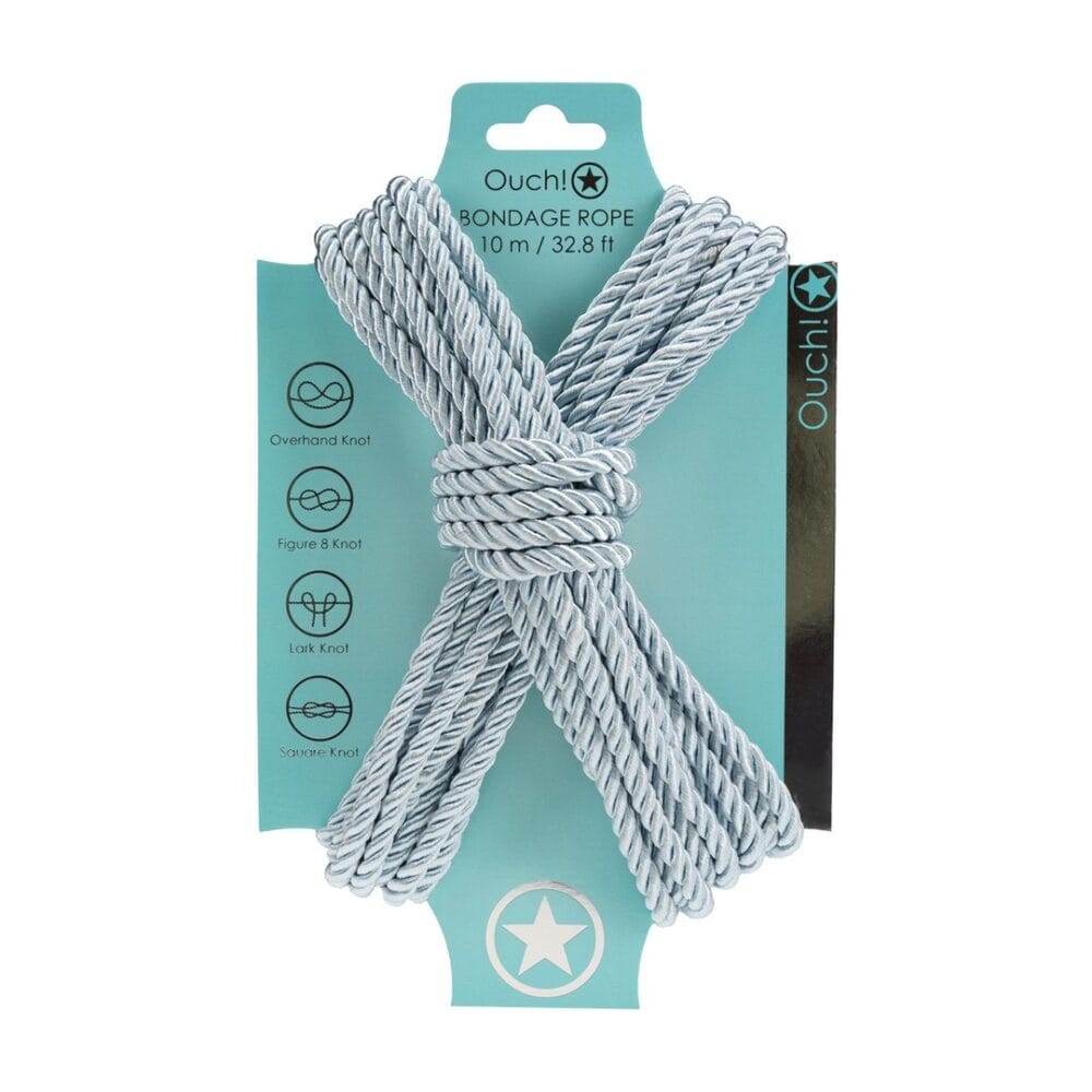 CORDA DE POLIÉSTER PARA BONDAGE 32.8 FT / 10 M AZUL POWDER OUCH!
