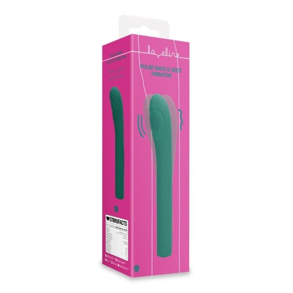 VIBRADOR PARA PONTO G PULSE WAVE GREEN CRYSTAL LOVELINE