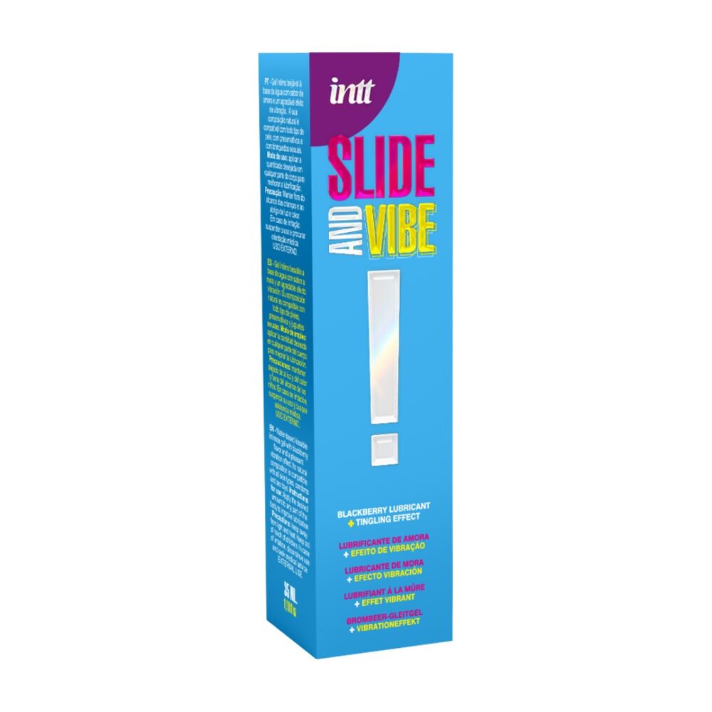 LUBRIFICANTE À BASE DE ÁGUA COM VIBRAÇÃO SLIDE AND VIBE 35ML INTT - Image 3
