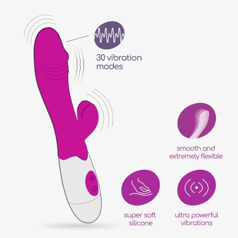 VIBRADOR COM ESTIMULADOR DE CLITÓRIS LOLLIPOP E LUBRIFICANTE À BASE DE ÁGUA INCLUÍDO CRUSHIOUS - Image 6