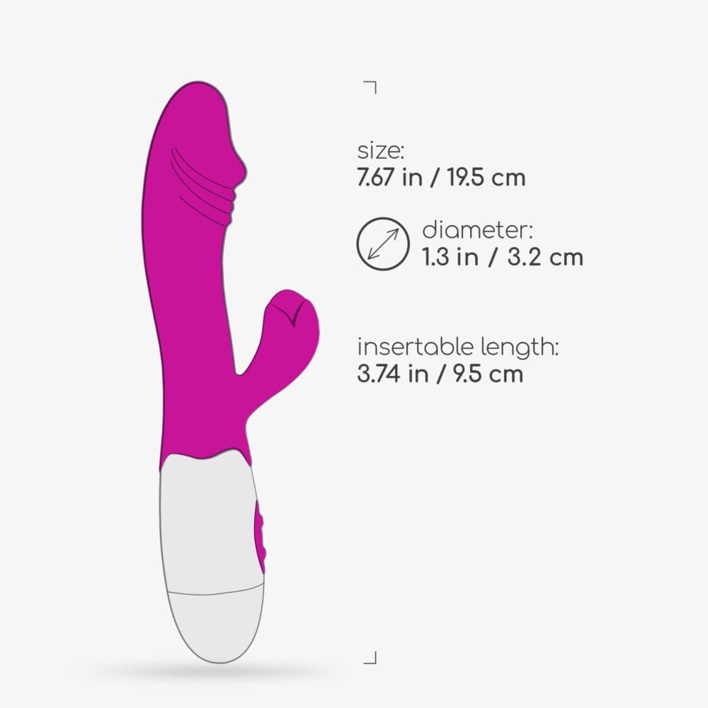 VIBRADOR COM ESTIMULADOR DE CLITÓRIS LOLLIPOP E LUBRIFICANTE À BASE DE ÁGUA INCLUÍDO CRUSHIOUS - Image 11