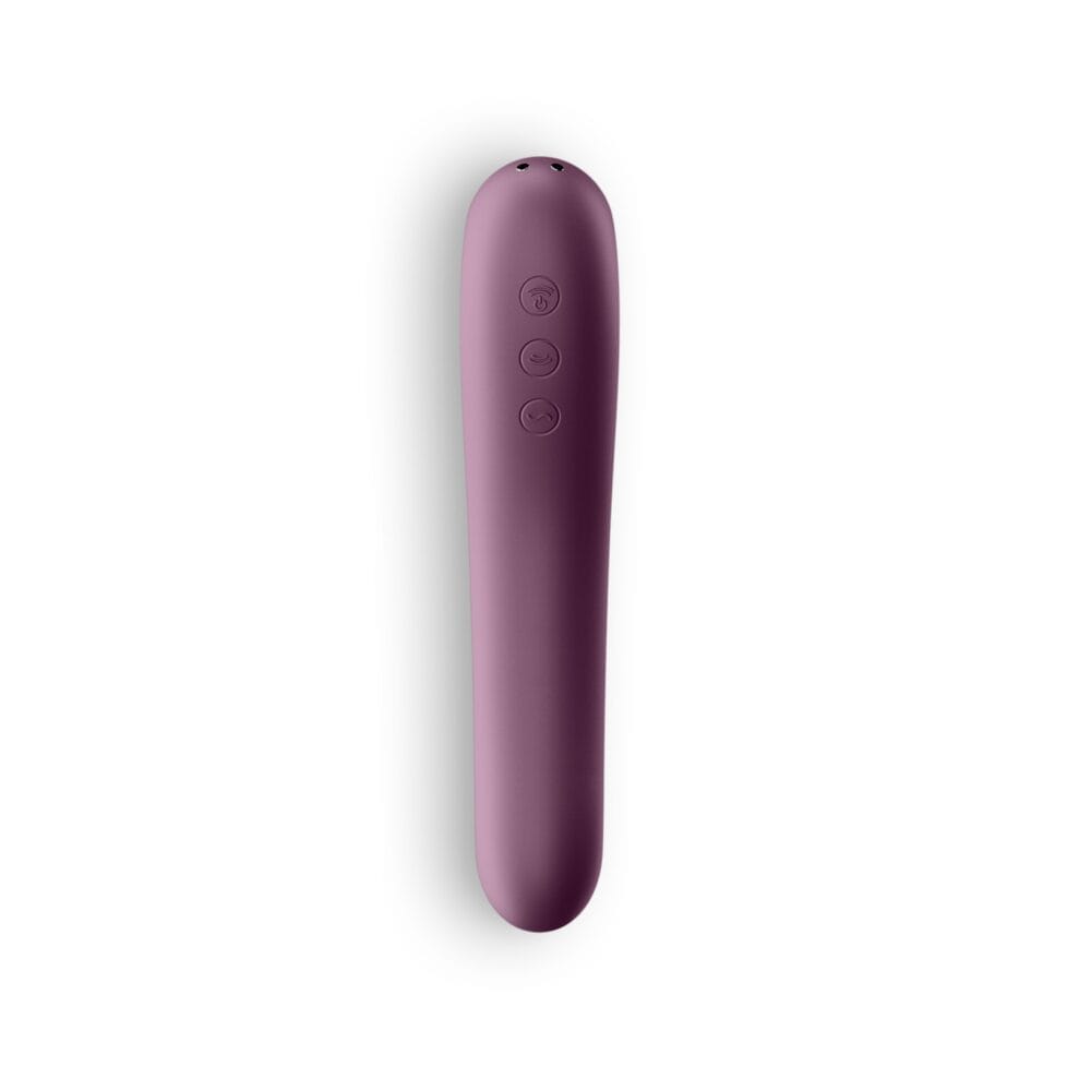 VIBRADOR DUAL KISS SATISFYER BORDEAUX - Image 3