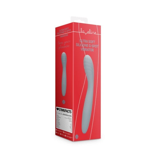 VIBRADOR ULTRA SOFT SILICONE G-SPOT BASALT GREY LOVELINE