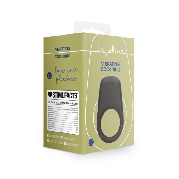 ANÉL PARA O PÉNIS COM VIBRAÇÃO LICORICE BLACK LOVELINE