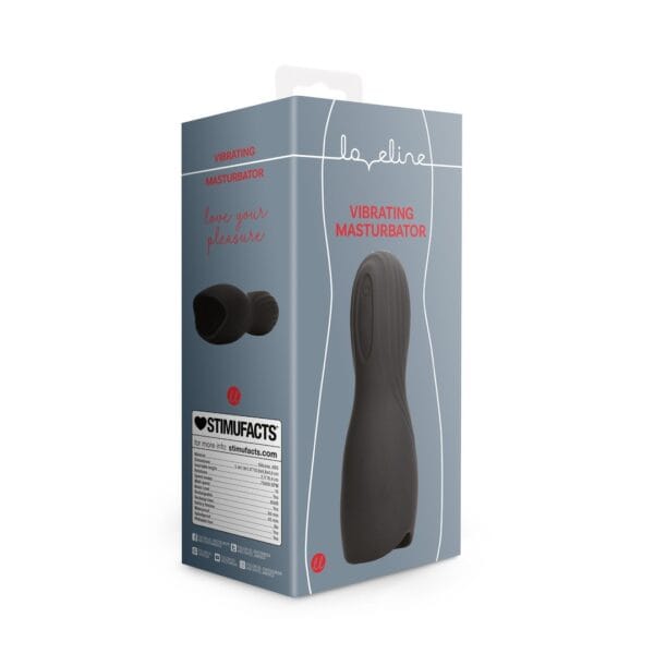 MANGA MASTURBADORA COM VIBRAÇÃO LICORICE BLACK LOVELINE
