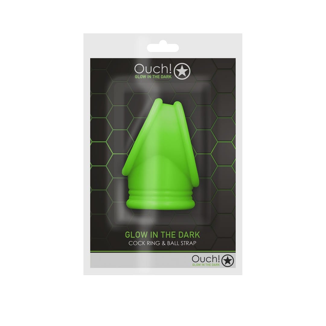 ANEL PARA O PÉNIS E TESTICULOS FLUORESCENTE GLOW IN THE DARK OUCH! - Image 2