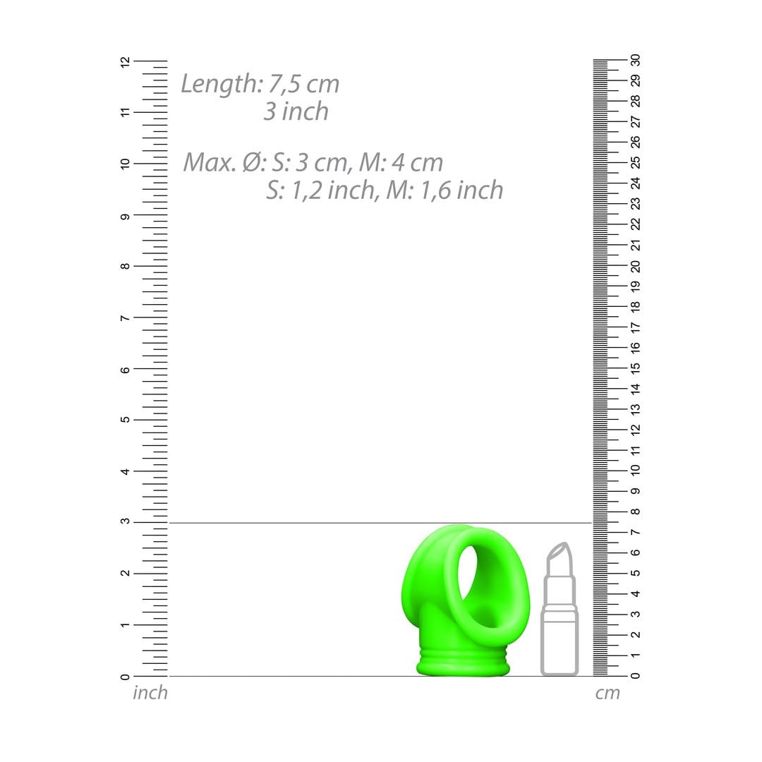 ANEL PARA O PÉNIS E TESTICULOS FLUORESCENTE GLOW IN THE DARK OUCH! - Image 5