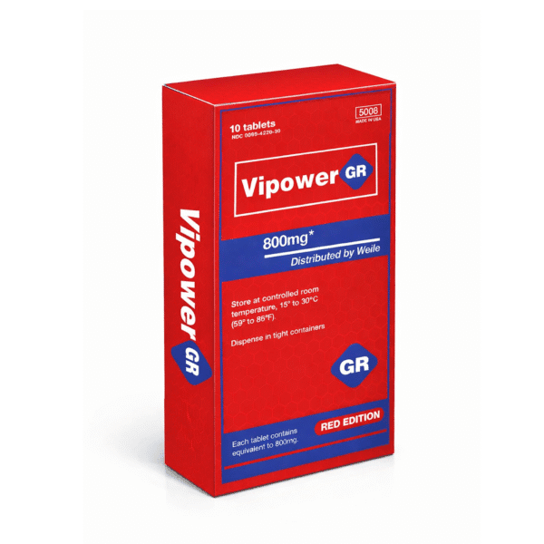 VIPOWER GR Red edition Box – Potenciador Sexual de Alta Qualidade